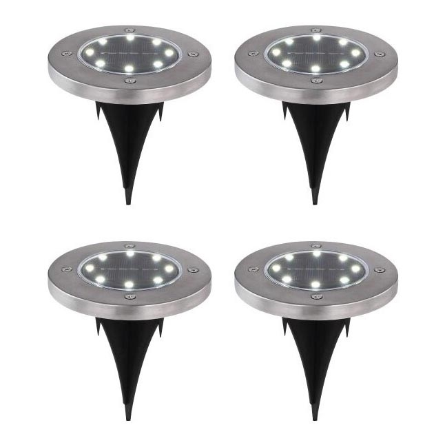 Globo - SET 4x Lampada LED solare LED/0,1W/3V IP44 300 mAh