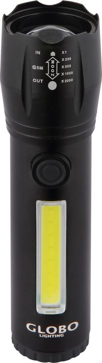 Globo - Torcia LED ricaricabile LED/3W/5V + COB/3W 5500K 1200 mAh