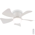 Globo - Ventilatore a soffitto dimmerabile LED/10W/230V 3000-6500K bianco + telecomando