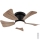 Globo - Ventilatore a soffitto dimmerabile LED/10W/230V 3000-6500K marrone + telecomando