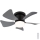 Globo - Ventilatore a soffitto LED dimmerabile LED/10W/230V 3000-6500K grigio + telecomando