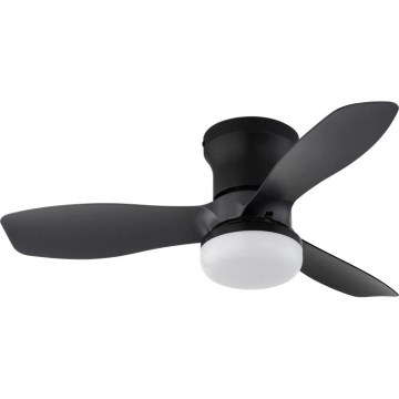 Globo - Ventilatore da soffitto dimmerabile a LED/15W/230V 2700-6500K nero + telecomando