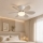 Globo - Ventilatore da soffitto dimmerabile a LED/5W/230V 2700-6500K beige + telecomando