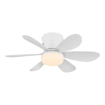 Globo - Ventilatore da soffitto dimmerabile LED/5W/230V 2700-6500K bianco + telecomando