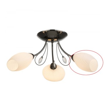 Globo - Vetro di ricambio bianco per lampadario TODRA E14