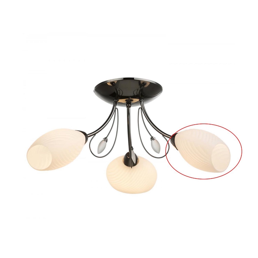 Globo - Vetro di ricambio bianco per lampadario TODRA E14