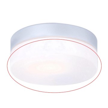 Globo - Vetro di ricambio per plafoniera VRANOS E27 finitura argento Ø 18,4 cm