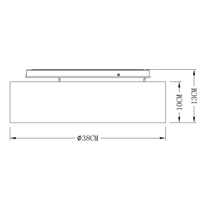 Globo - Plafoniera LED LED/20W/230V