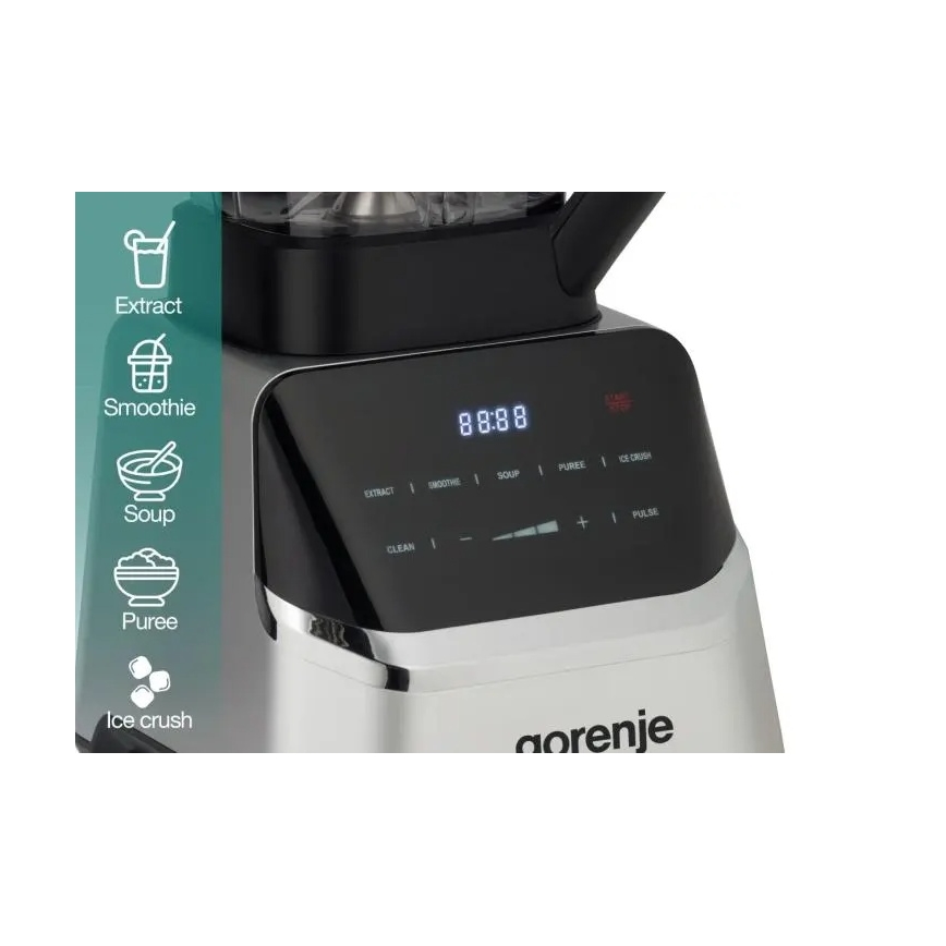 GORENJE BP1500DE - Frullatore da tavolo 2 l 1500W/230V acciaio inox/nero