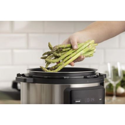 GORENJE GMC6SBK - Pentola elettrica multifunzione 6 l 8 in 1 1000W/230V acciaio inox