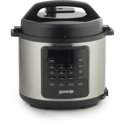 GORENJE GMC6SBK - Pentola elettrica multifunzione 6 l 8 in 1 1000W/230V acciaio inox