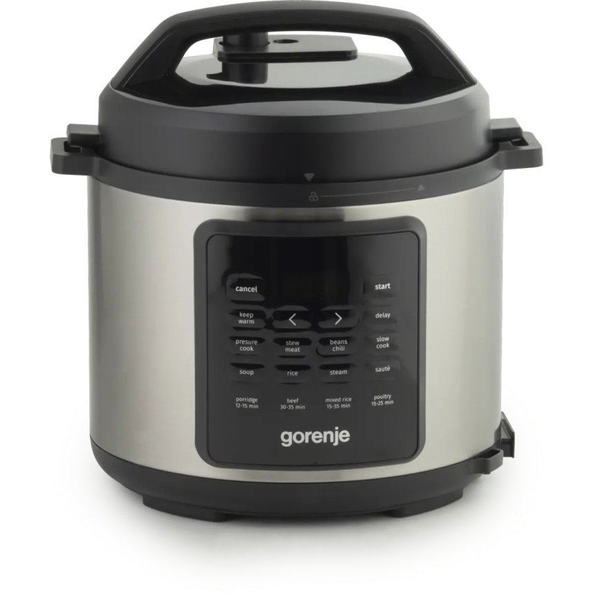 GORENJE GMC6SBK - Pentola elettrica multifunzione 6 l 8 in 1 1000W/230V acciaio inox