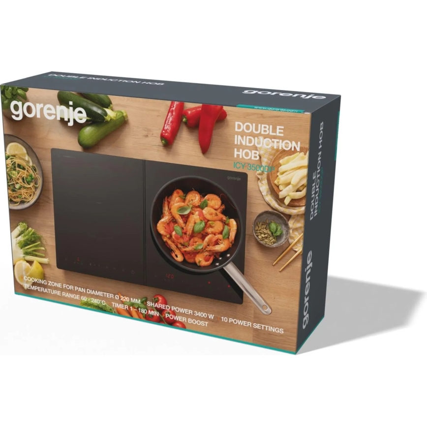 GORENJE ICY3500DGP - Piastra a induzione a doppia zona 3400W/230V