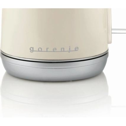GORENJE K15RL - Bollitore elettrico 1,7 l, 2200 W/230 V, beige