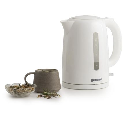 GORENJE K17W - Bollitore elettrico 1,7 l, 2200 W/230 V, bianco