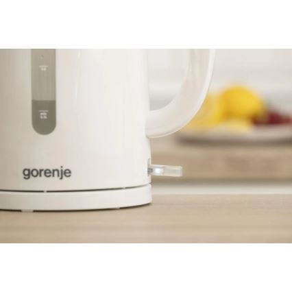 GORENJE K17W - Bollitore elettrico 1,7 l, 2200 W/230 V, bianco