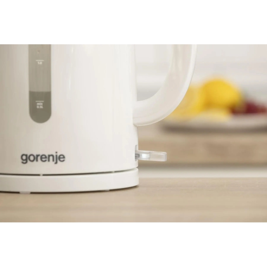 GORENJE K17W - Bollitore elettrico 1,7 l, 2200 W/230 V, bianco