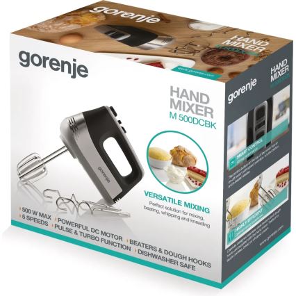 GORENJE M500DCBK - Sbattitore a mano 500W/230V nero/grigio