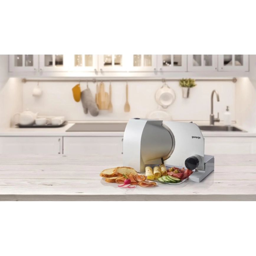 GORENJE R708A - Affettatrice elettrica 100W/230V in acciaio inox