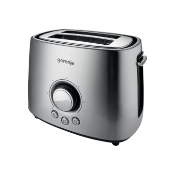 GORENJE T1000E - Tostapane a due fessure con griglia riscaldante 1000W/230V acciaio inox