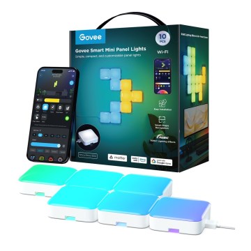 Govee - 10x Pannello mini RGBIC intelligente Wi-Fi