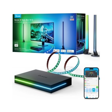 Govee - AI Sync Box Kit 2 Smart kit di illuminazione per PC 27-34