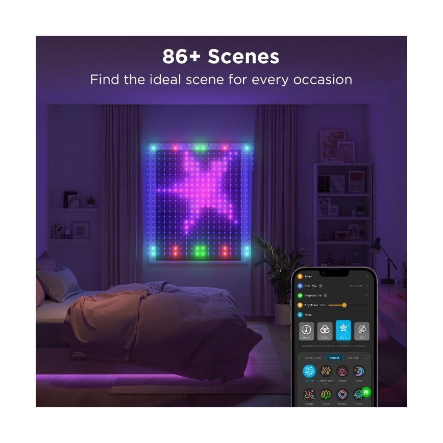 Govee - Catena decorativa a LED RGB dimmerabile LED/15W/230V IP65 Wi-Fi
