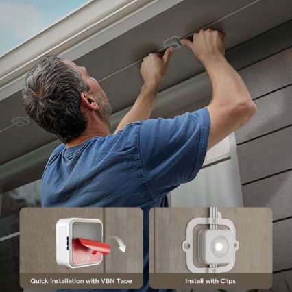 Govee - Catena di faretti LED RGBIC 30 m, Wi-Fi, compatibile con Matter, IP67