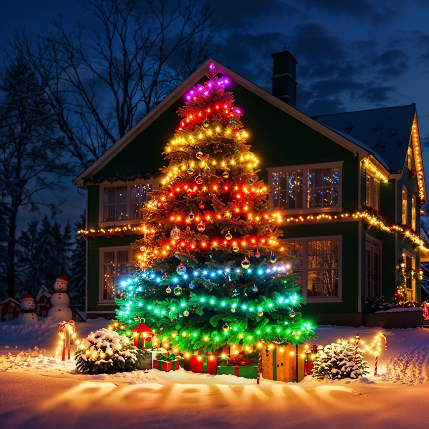 Govee - Catena natalizia a LED RGBICW per esterni 2700-6500K 20m Wi-Fi Matter IP66