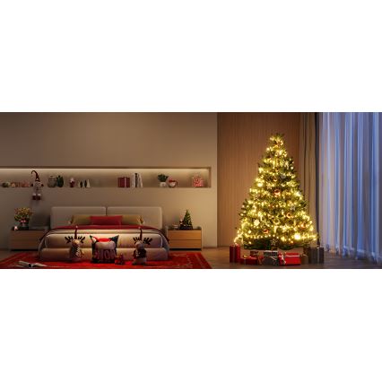 Govee - Catena natalizia a LED RGBICW per esterni 2700-6500K 20m Wi-Fi Matter IP66