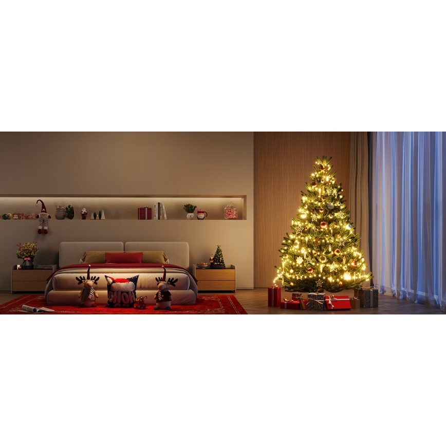 Govee - Catena natalizia a LED RGBICW per esterni 2700-6500K 20m Wi-Fi Matter IP66