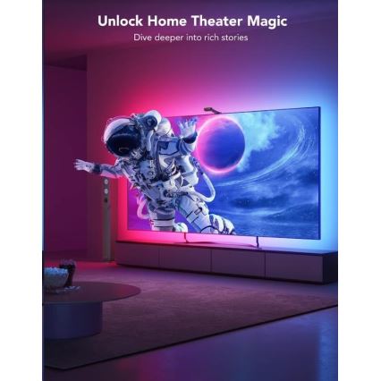Govee - DreamView T2 DUAL TV 55-65 SMART LED retroilluminazione RGBIC Wi-Fi + telecomando