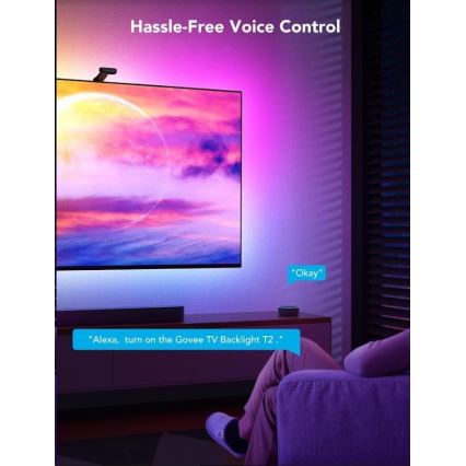 Govee - DreamView T2 DUAL TV 55-65 SMART LED retroilluminazione RGBIC Wi-Fi + telecomando