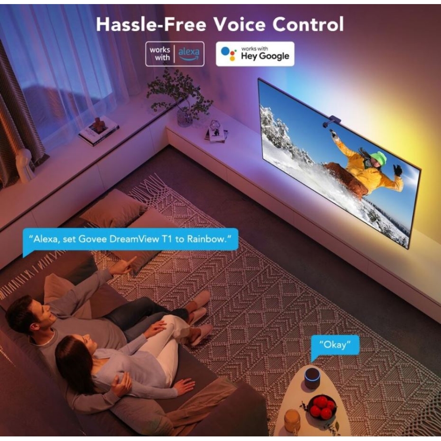 Govee - DreamView TV 75-85 SMART LED retroilluminazione RGBIC Wi-Fi + telecomando