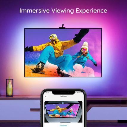 Govee - DreamView TV 75-85 SMART LED retroilluminazione RGBIC Wi-Fi + telecomando