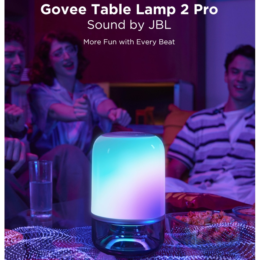 Govee - Lampada da scrivania dimmerabile LED RGBW con altoparlante integrato LED/36W/12V Wi-Fi
