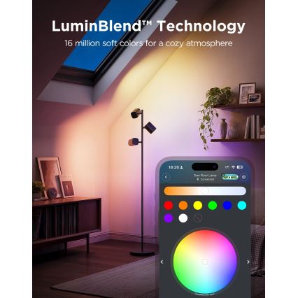 Govee - Lampada da terra dimmerabile LED RGBICWW TREE MATTER LED/48W/230V Wi-Fi