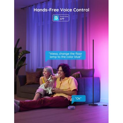 Govee - Lampada da terra dimmerabile LED RGBW LITE MATTER LED/24W/230V Wi-Fi 36 cm