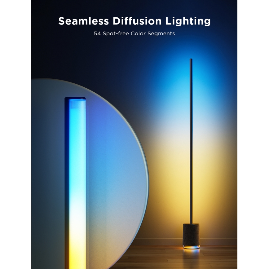 Govee - Lampada da terra dimmerabile a LED con altoparlante Pro RGBICWW 2200-6500K Wi-Fi + telecomando
