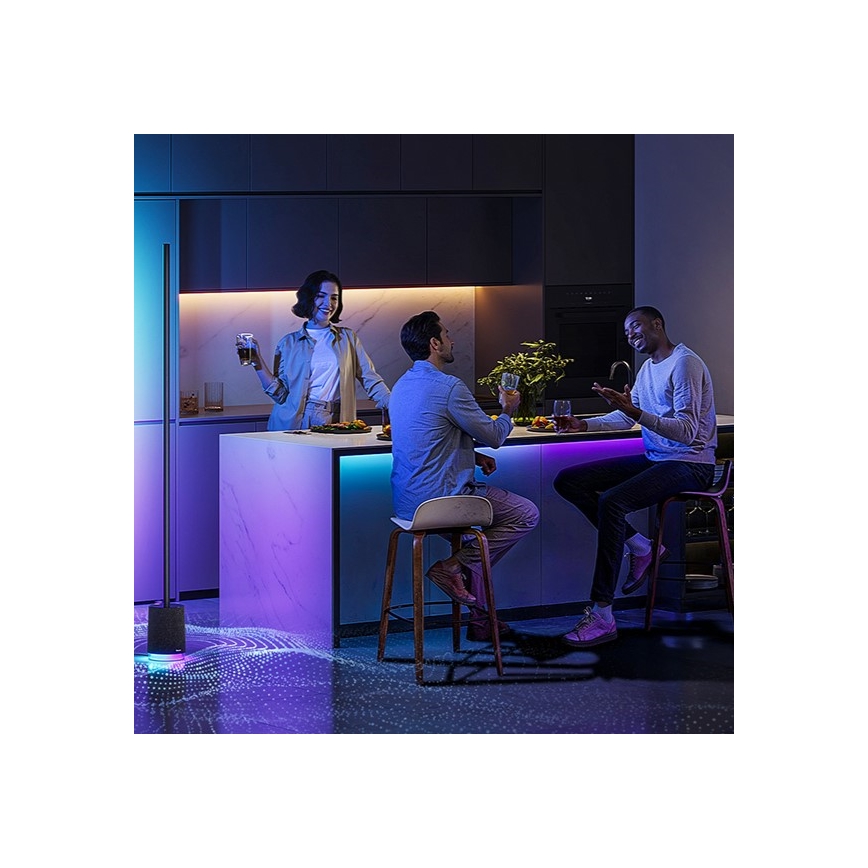 Govee - Lampada da terra dimmerabile a LED con altoparlante Pro RGBICWW 2200-6500K Wi-Fi + telecomando