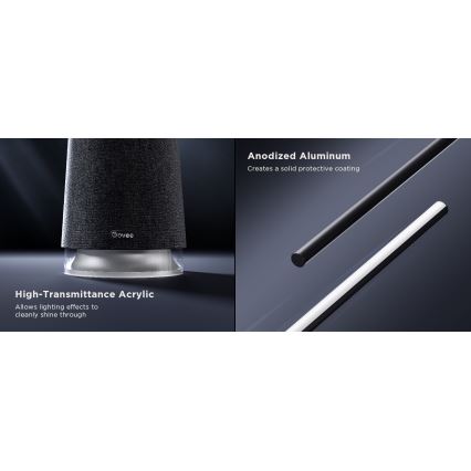 Govee - Lampada da terra dimmerabile a LED con altoparlante Pro RGBICWW 2200-6500K Wi-Fi + telecomando