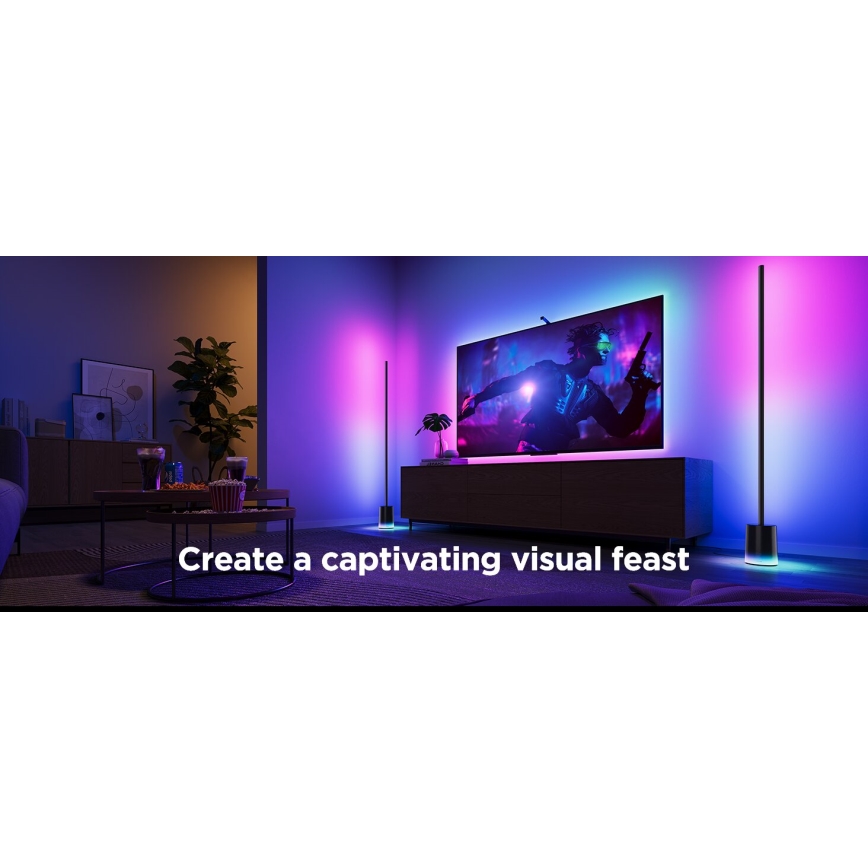 Govee - Lampada da terra dimmerabile a LED Smart MATTER LED RGBICWW 2200-6500K Wi-Fi + telecomando