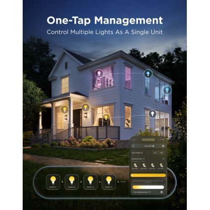 Govee - Lampadina LED RGBWW dimmerabile Smart MATTER G80 E27/5W/230V 2700-6500K Wi-Fi