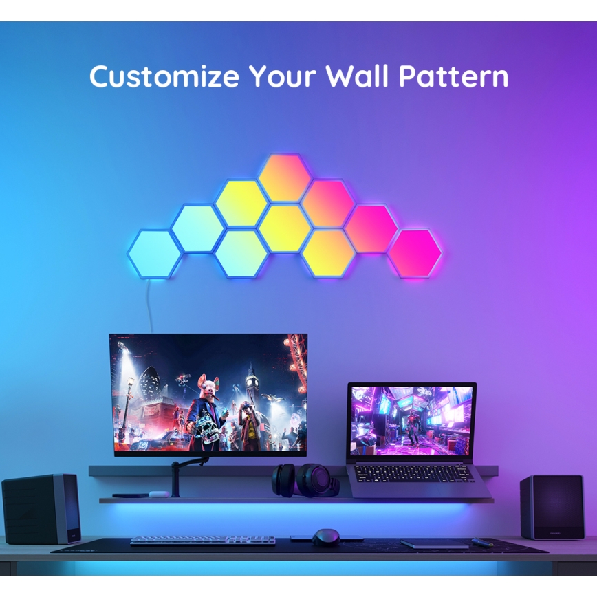 Govee - Set prolunga 2x LED RGB Pannello dimmerabile LED/7,2W/230V Wi-Fi
