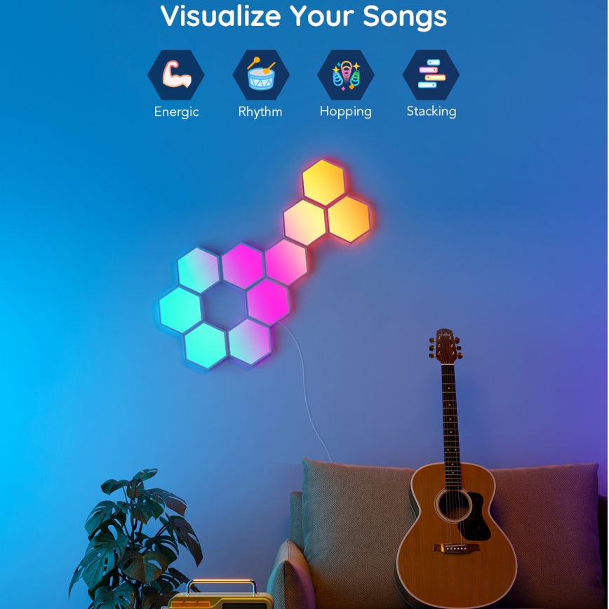 Govee - Set prolunga 2x LED RGB Pannello dimmerabile LED/7,2W/230V Wi-Fi