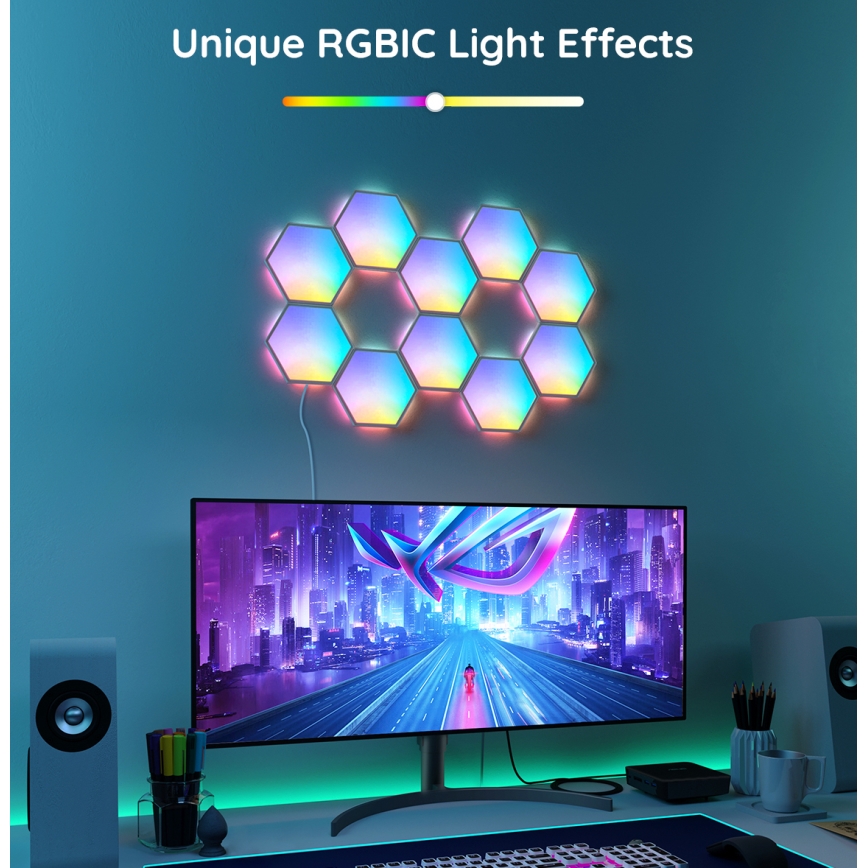 Govee - Set prolunga 2x LED RGB Pannello dimmerabile LED/7,2W/230V Wi-Fi