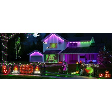 Govee - LED RGBIC Rete luminosa da esterno 143x85cm Wi-Fi Matter IP65
