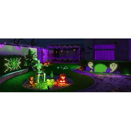 Govee - LED RGBIC Rete luminosa da esterno 143x85cm Wi-Fi Matter IP65