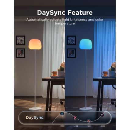 Govee - LED RGBICWW Lampada da terra dimmerabile LANTERN MATTER LED/24W/230V Wi-Fi 160 cm