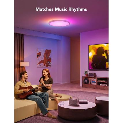 Govee - Plafoniera LED RGBICWW dimmerabile LED/29W/230V Ø 30 cm finitura opaca Wi-Fi